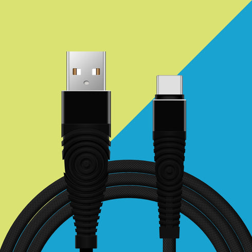 Heavy-Duty Braided Fast Charge Phone Charger USB C Type C Data Cable - TradeNRG UK